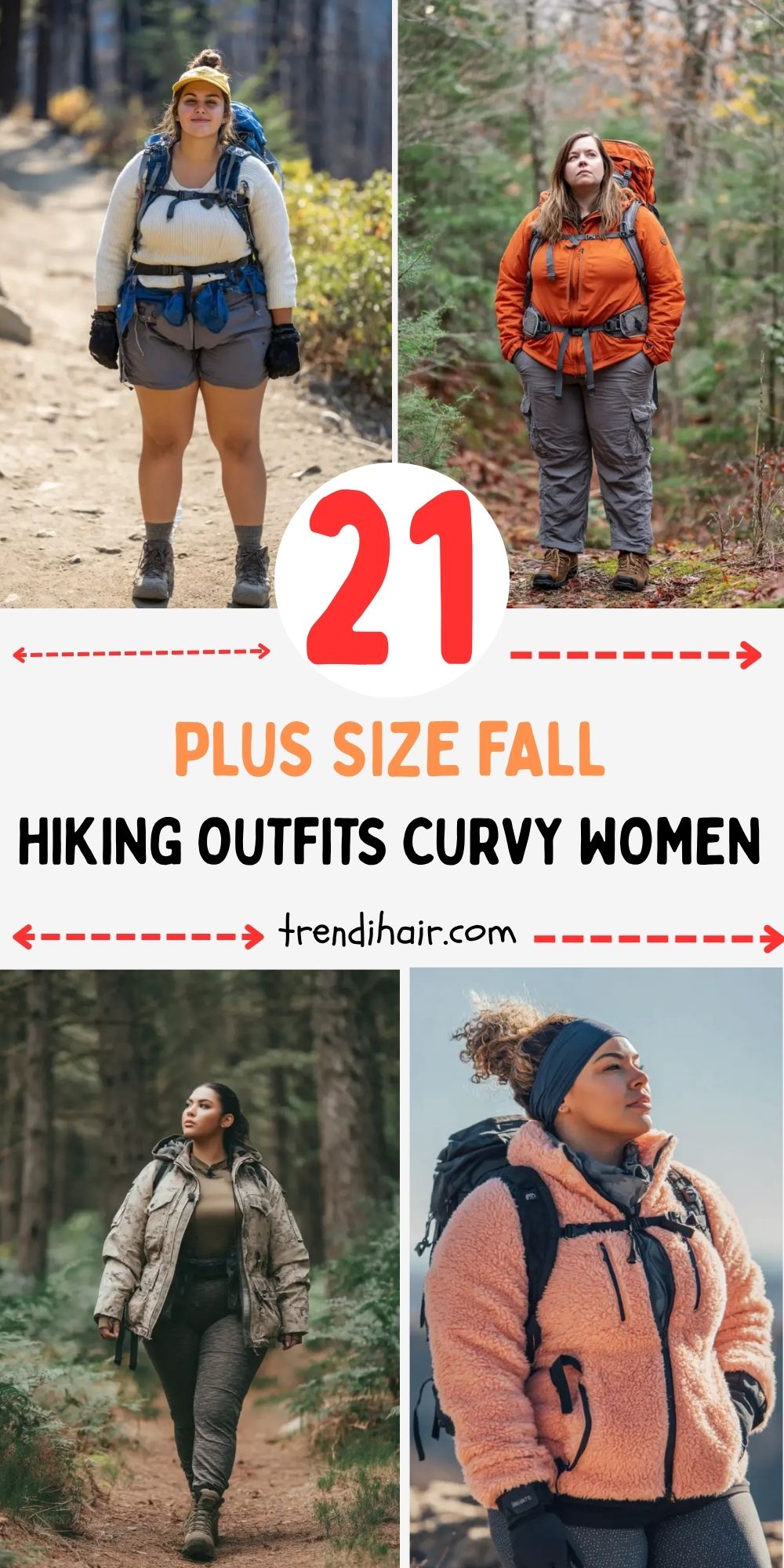 21 Plus Size Fall Hiking Outfits Curvy Women Will Love