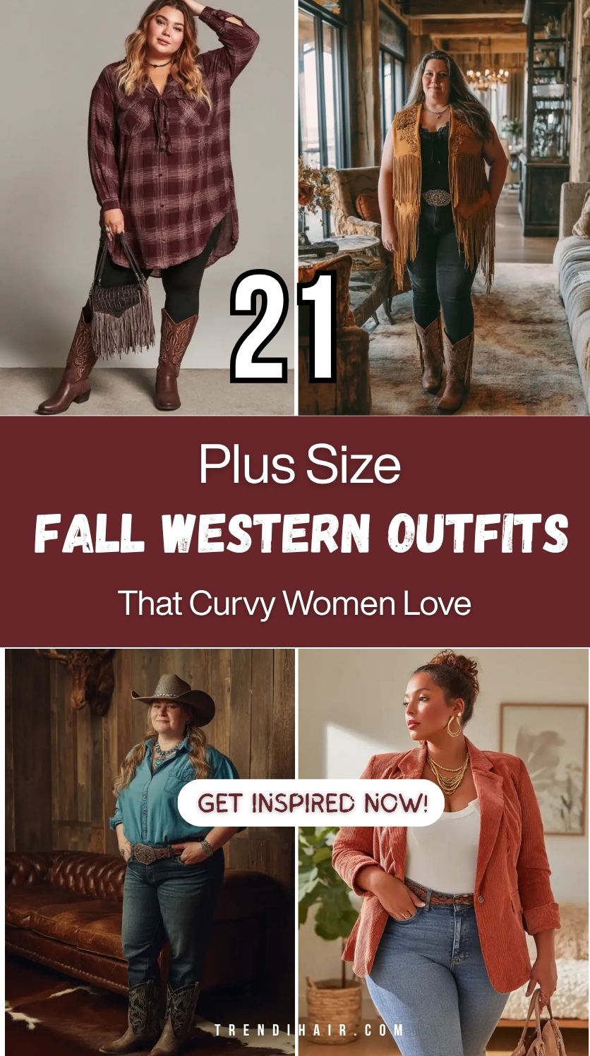 21 Plus Size Fall Western Outfits That Curvy Women Love