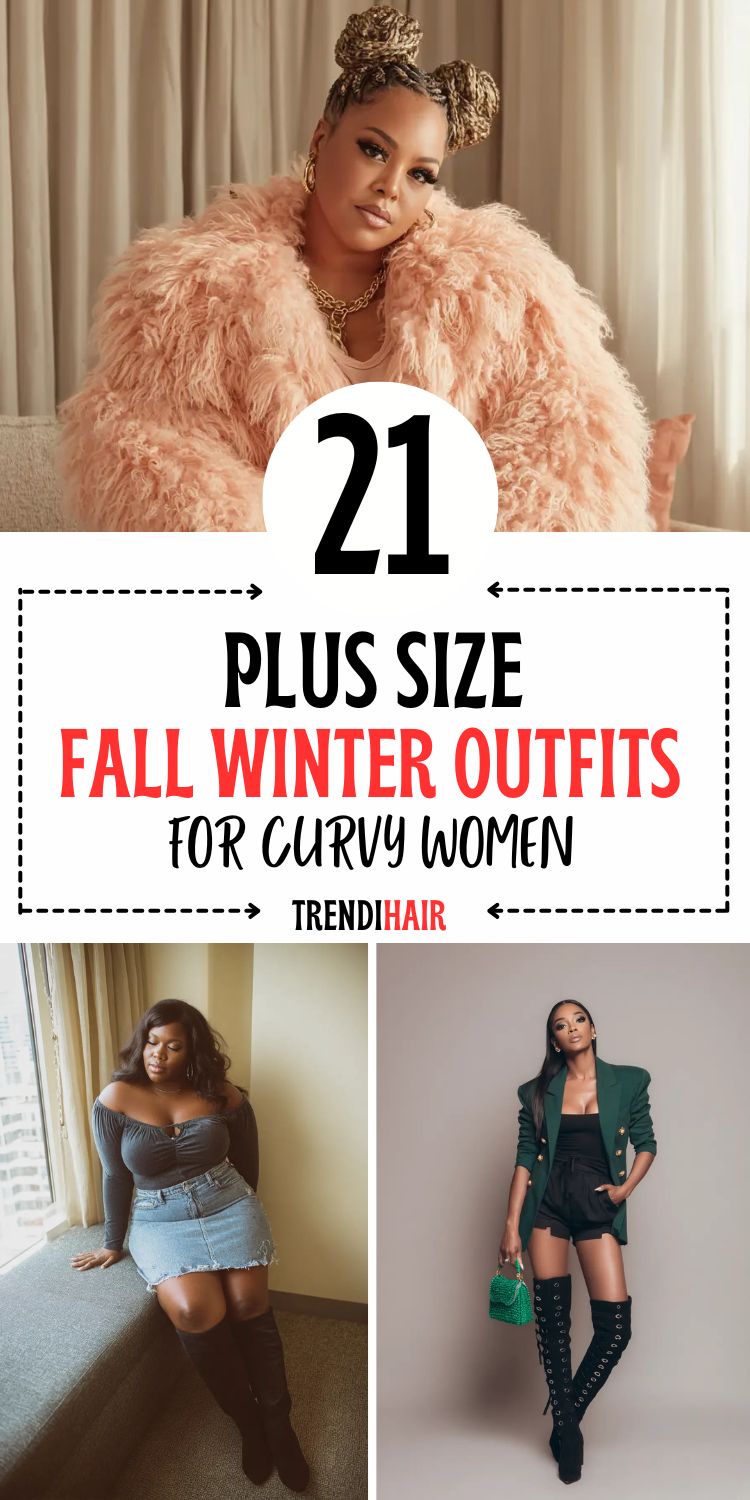 21 Plus Size Fall Winter Outfits Curvy Women Will Love