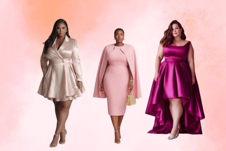 21 Plus Size Pink Wedding Guest Dresses That You’ll Love
