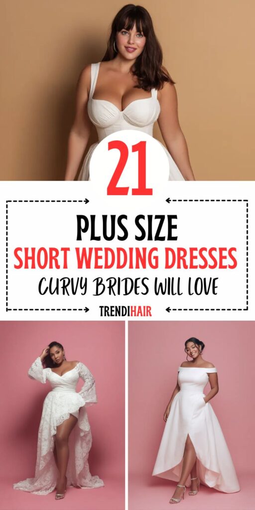 21 Plus Size Short Wedding Dresses Curvy Brides Will Love