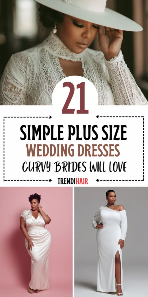 21 Simple Plus Size Wedding Dresses Curvy Brides Will Love
