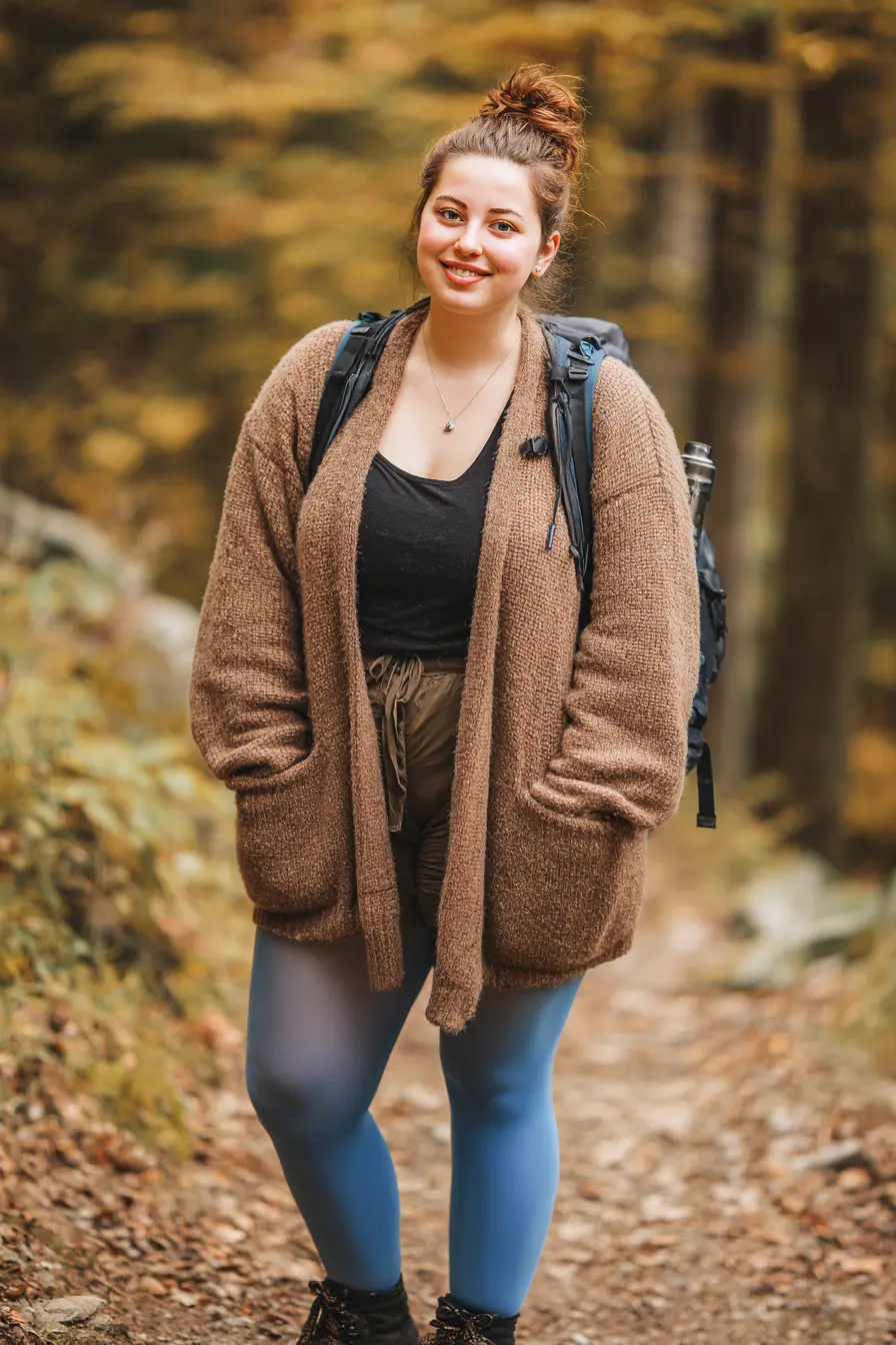 Wool Cardigan + Thermal Tights