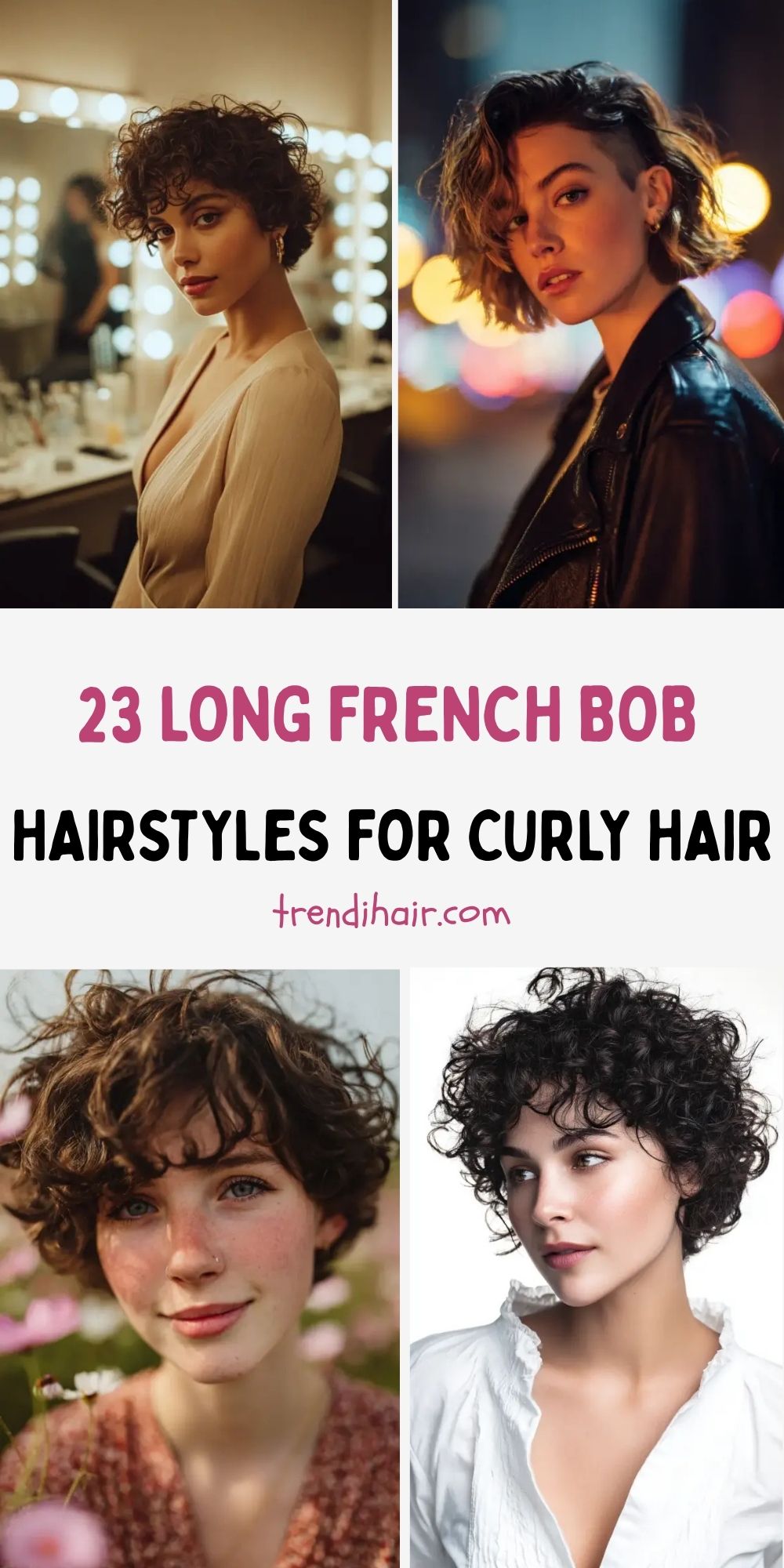23 Long French Bob Hairstyles for Curly Hair
