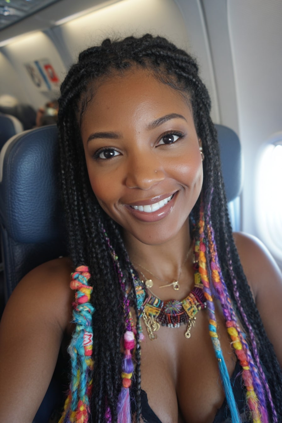 Color-Wrapped Braids + Playful Length