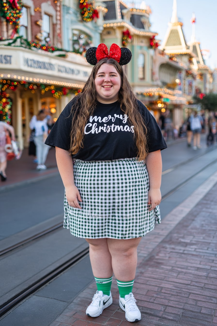 Festive Disney Christmas Street Style