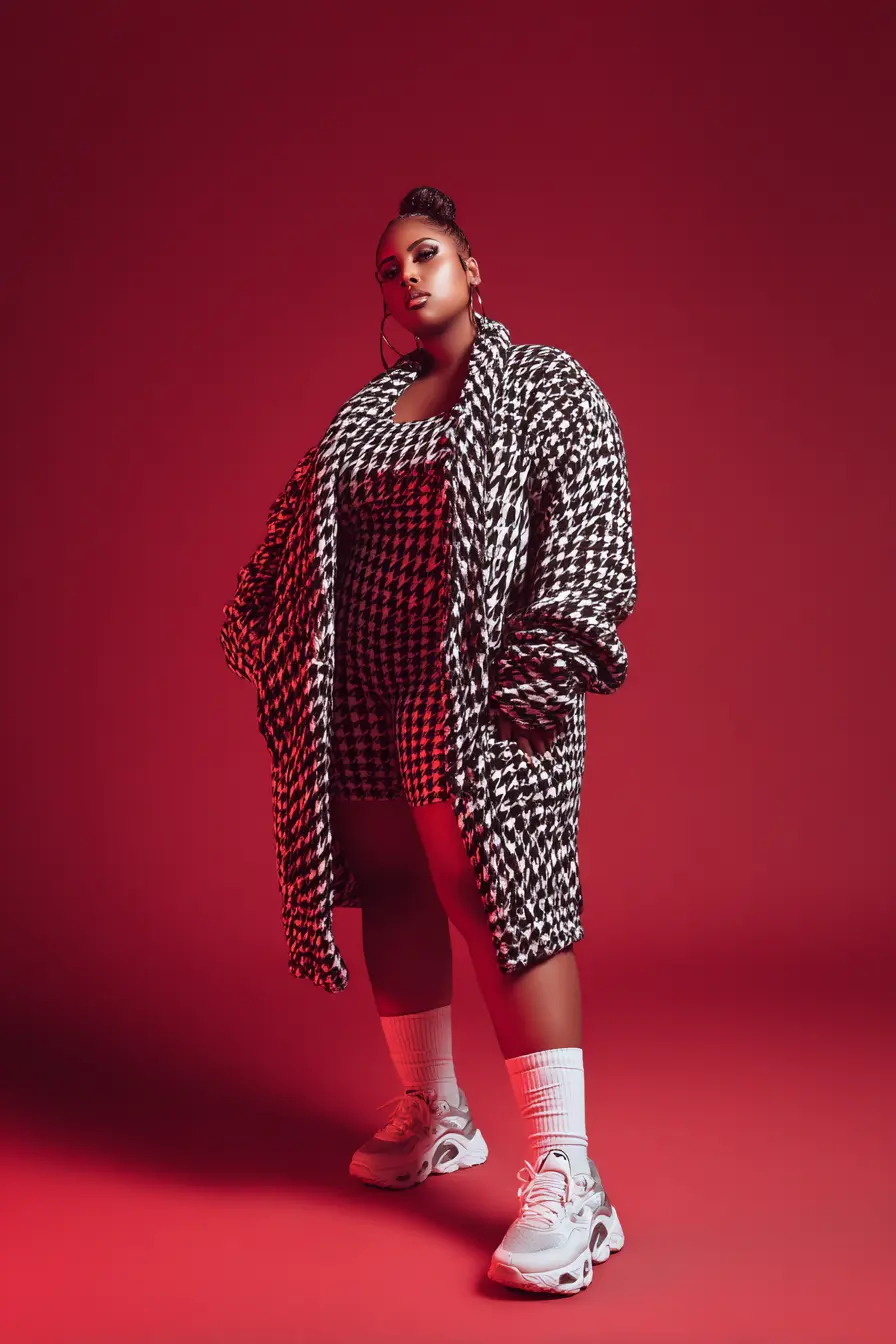 Bold Houndstooth Vibes for Fall Days