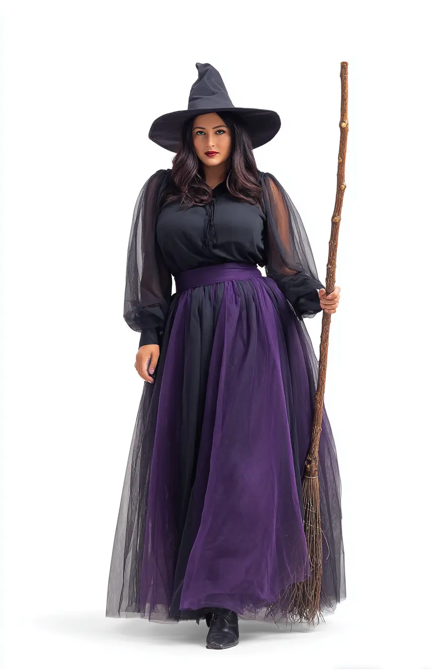 Sheer-Sleeve Top + Layered Tulle Skirt