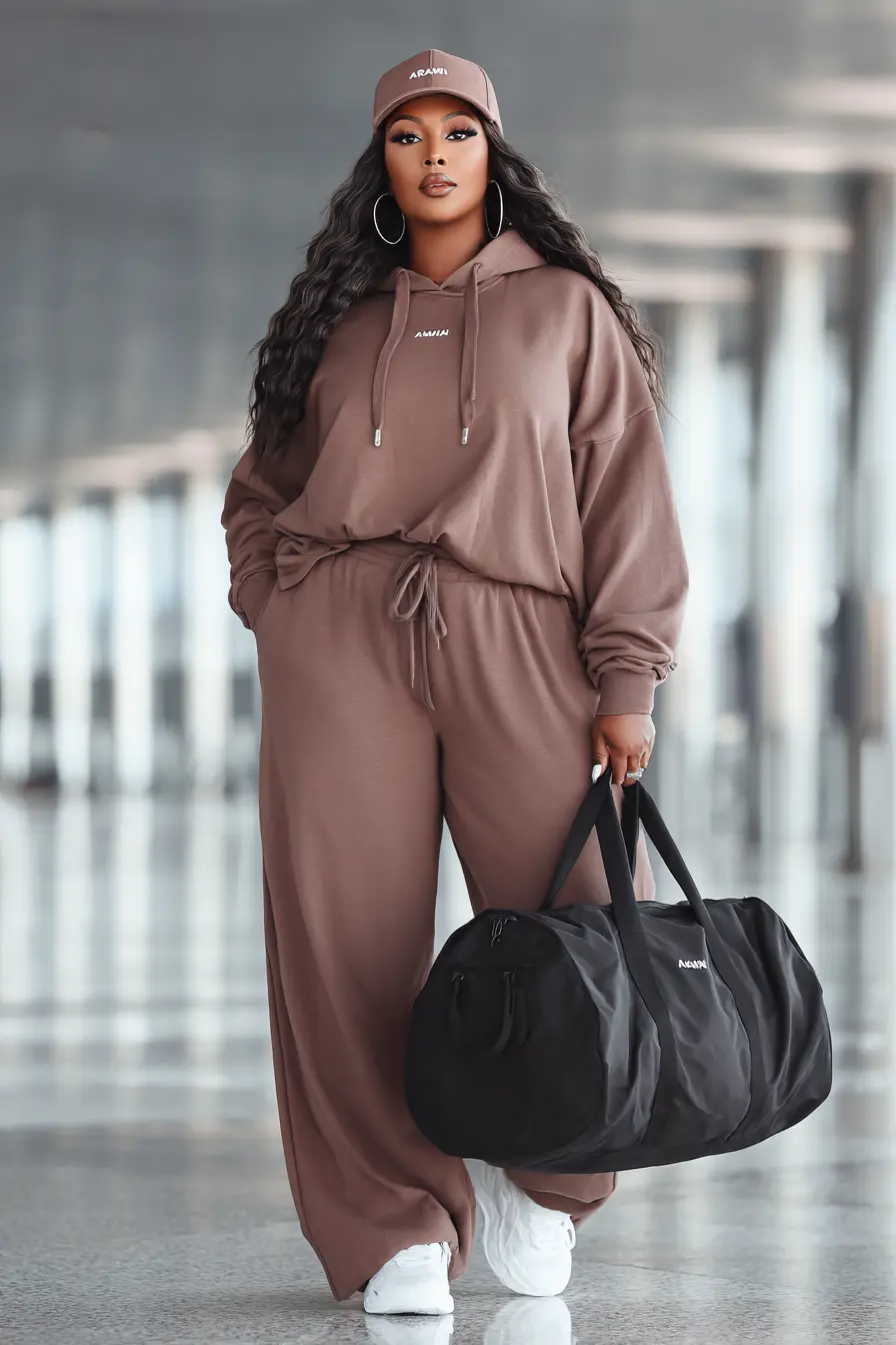 Relaxed Hoodie Set + Fluid Palazzo Pants