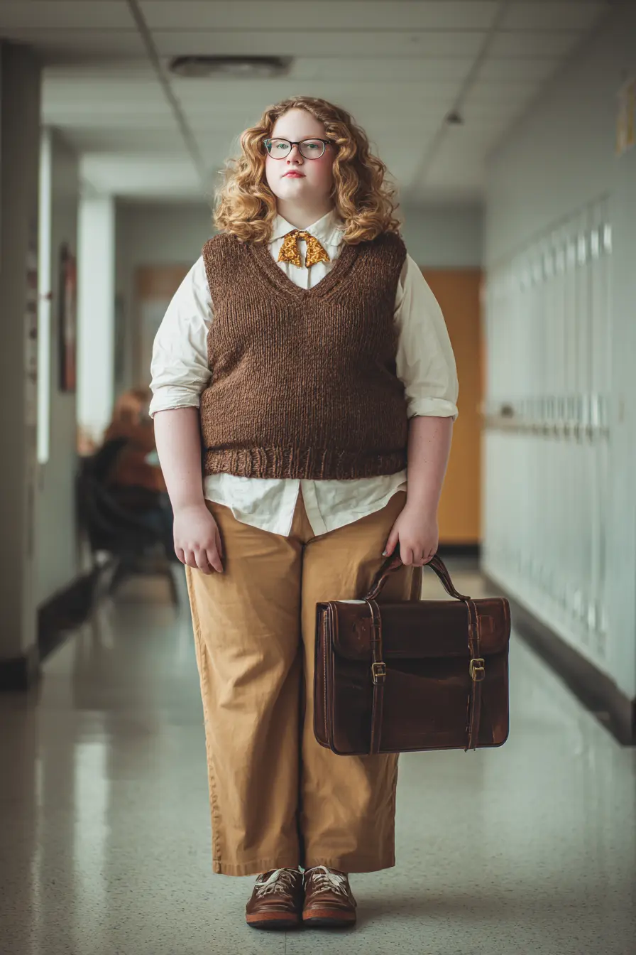 Sweater Vest + Button-Down Shirt