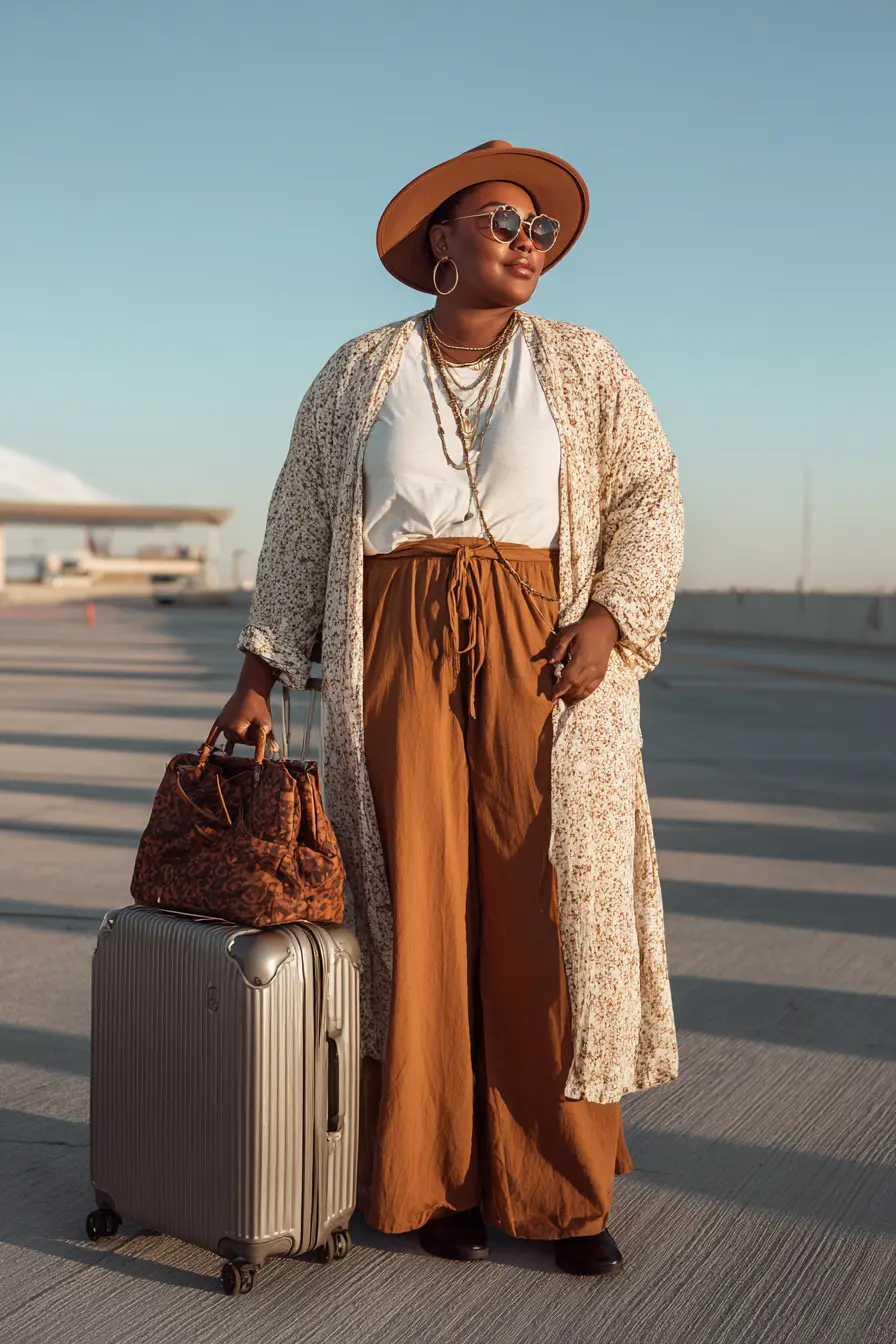 Light Duster Layer + Soft Tie-Waist Pants