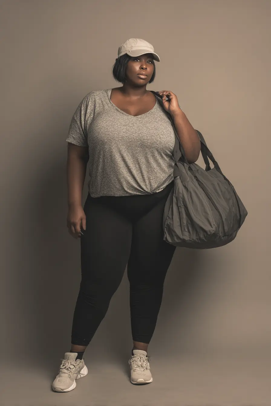 Soft Knit Tee + High-Waisted Leggings