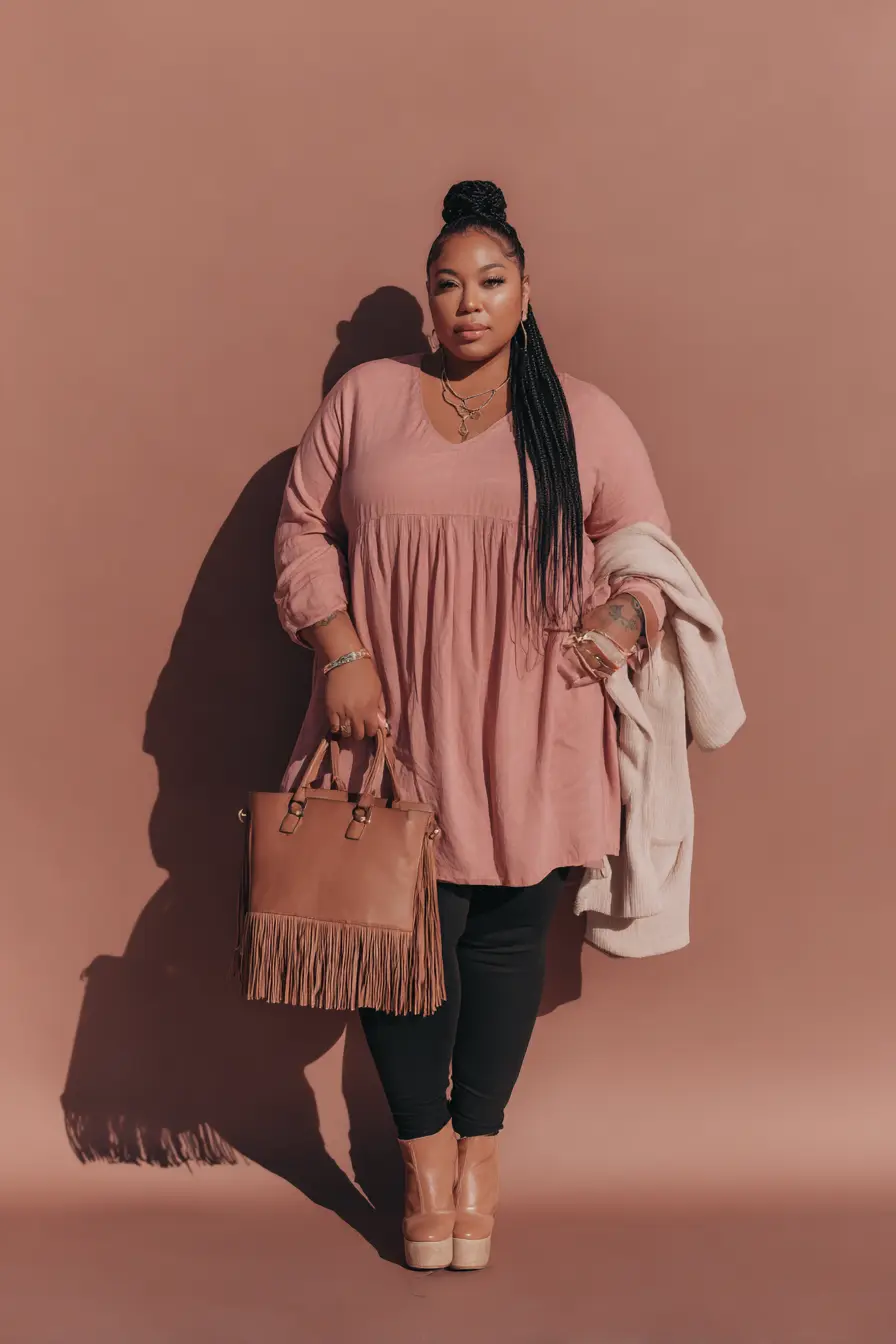 Flowy Tunic + Black Jeggings