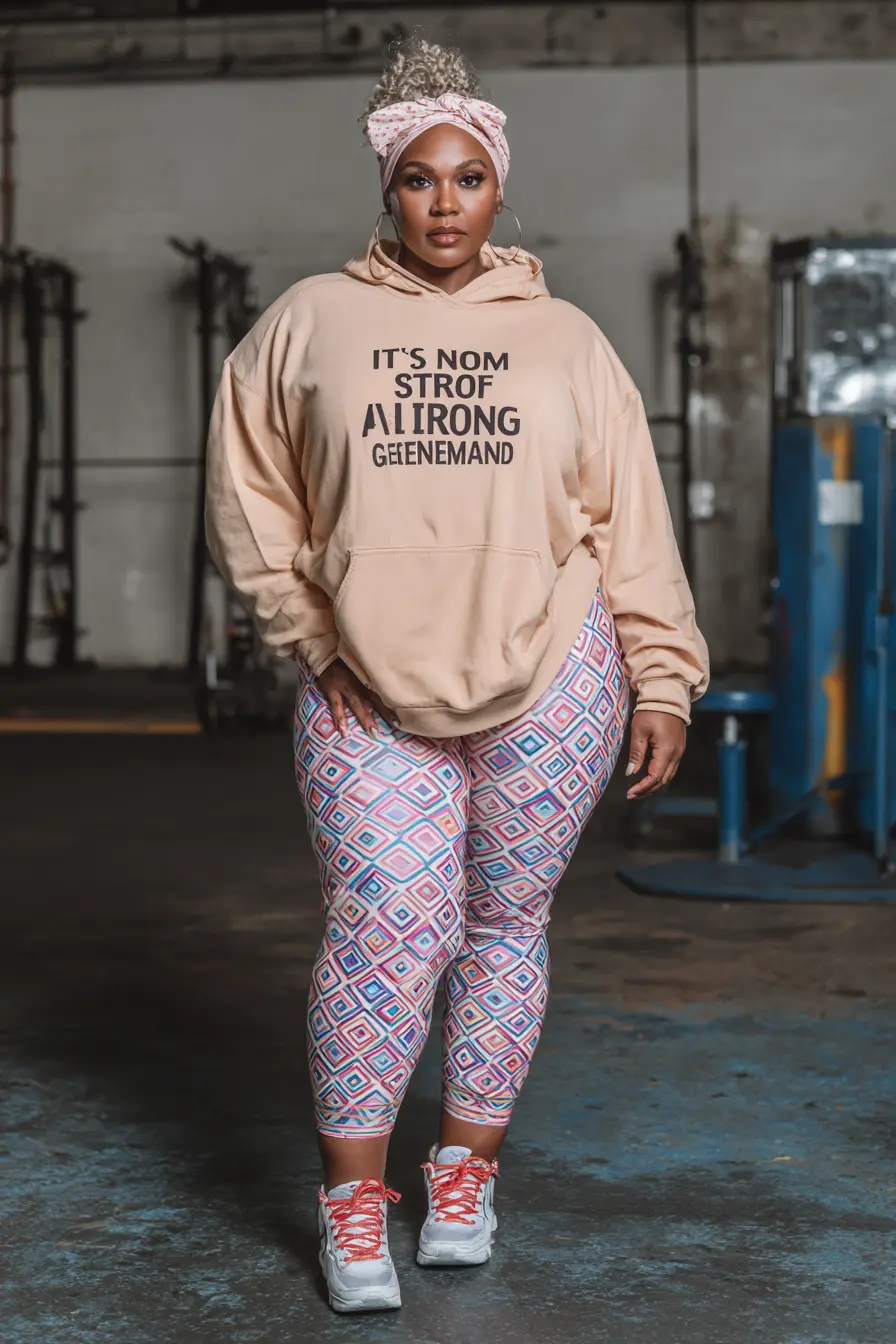 Graphic Hoodie + Printed Leggings