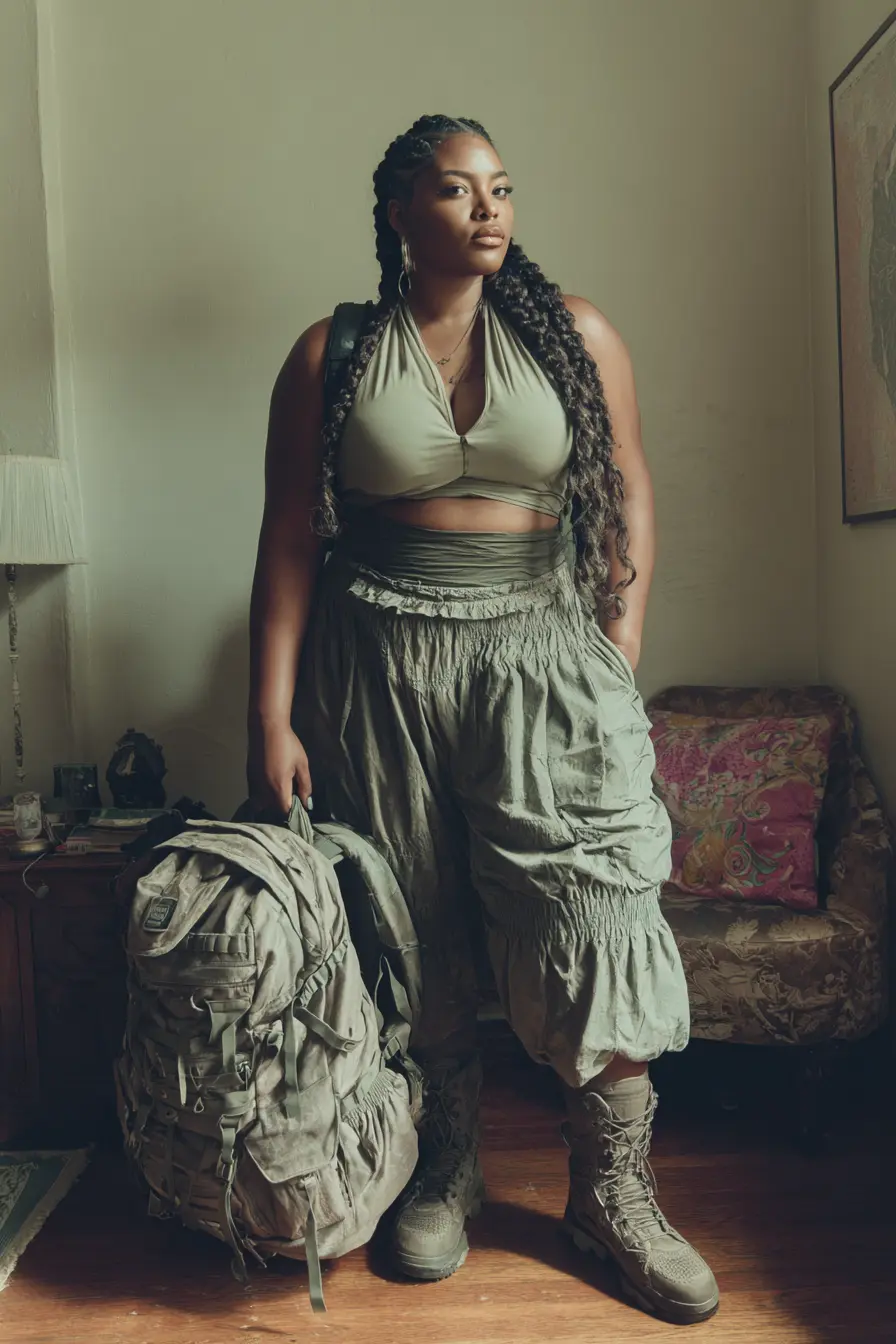 Cargo Chic Adventure Look for Fall Queens