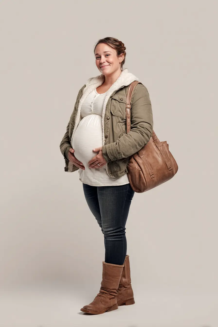 Sherpa Jacket + Dark Wash Denim