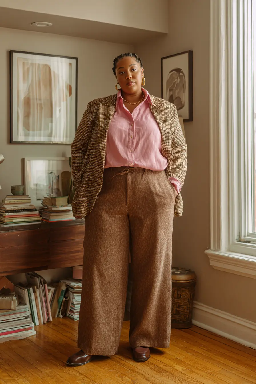 Tweed Blazer + Corduroy Trousers