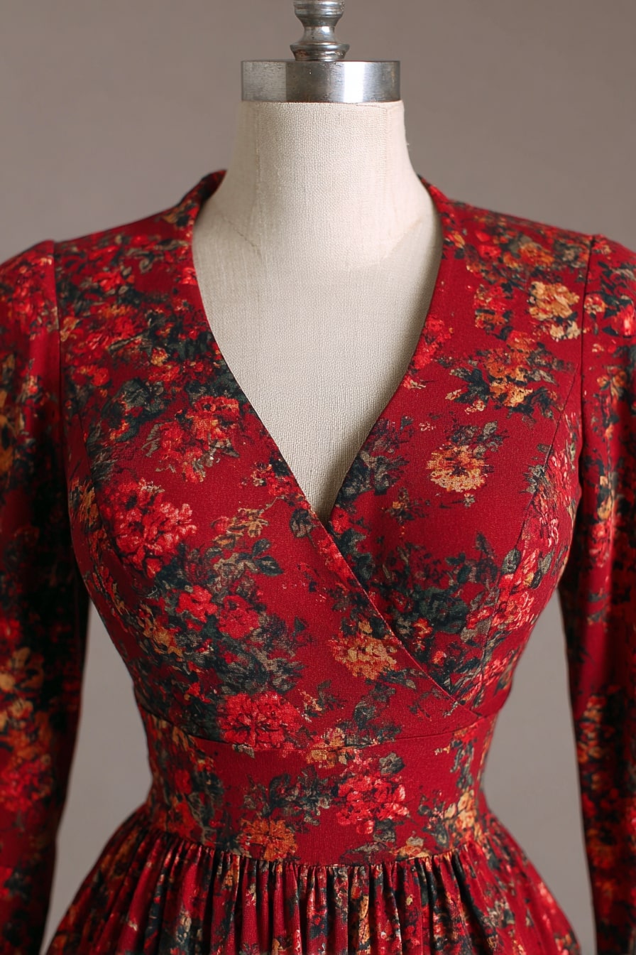 Floral Wrap Bodice + Cinched Waist