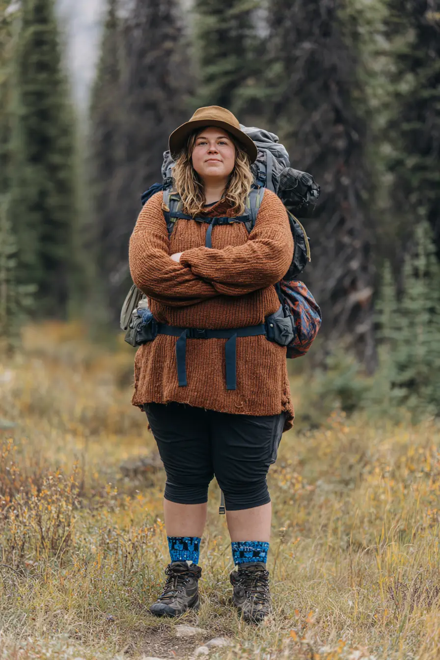 Textured Cardigan + Hiking Capris