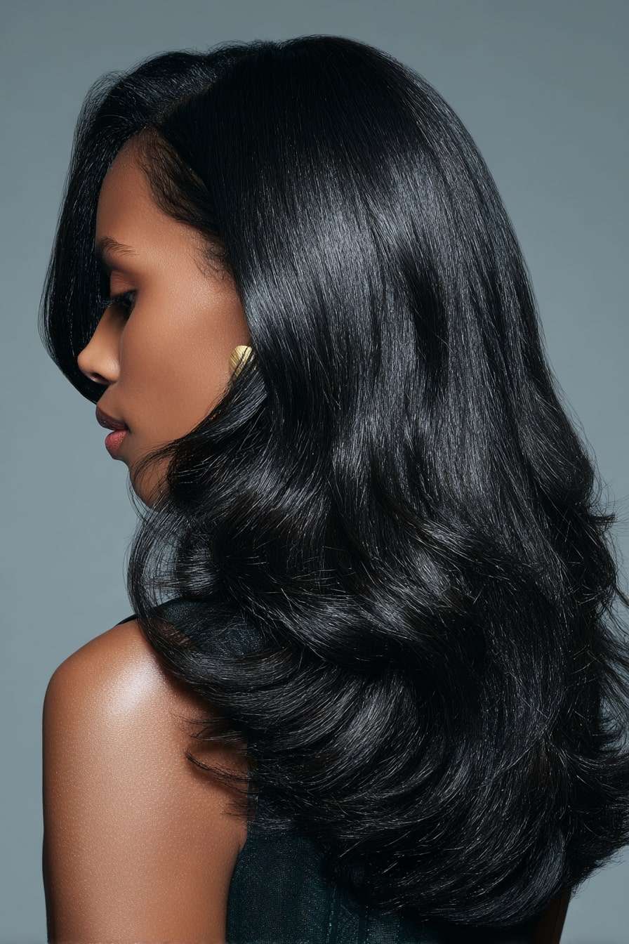 7. Espresso Sleek  Classic Straight V-Cut