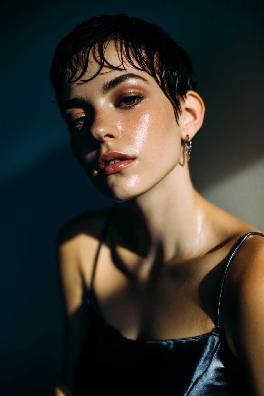 7: “Romantic Sweep” Side Fringe Soft Pixie