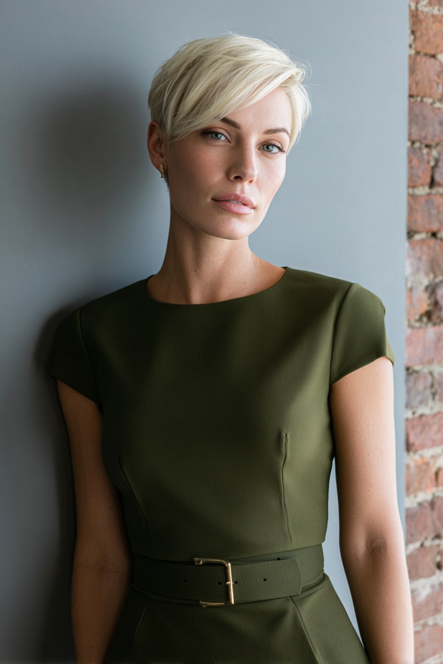 Sleek Minimalist – The Monochrome Statement Dress