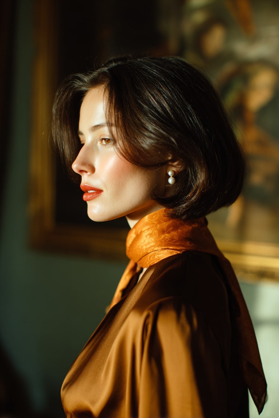 10. The Gentle Curved Midi Bob