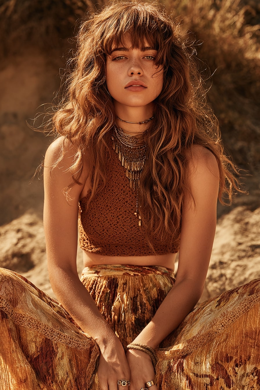 12. Neo Bohemian Long Shag with Modern Fringe