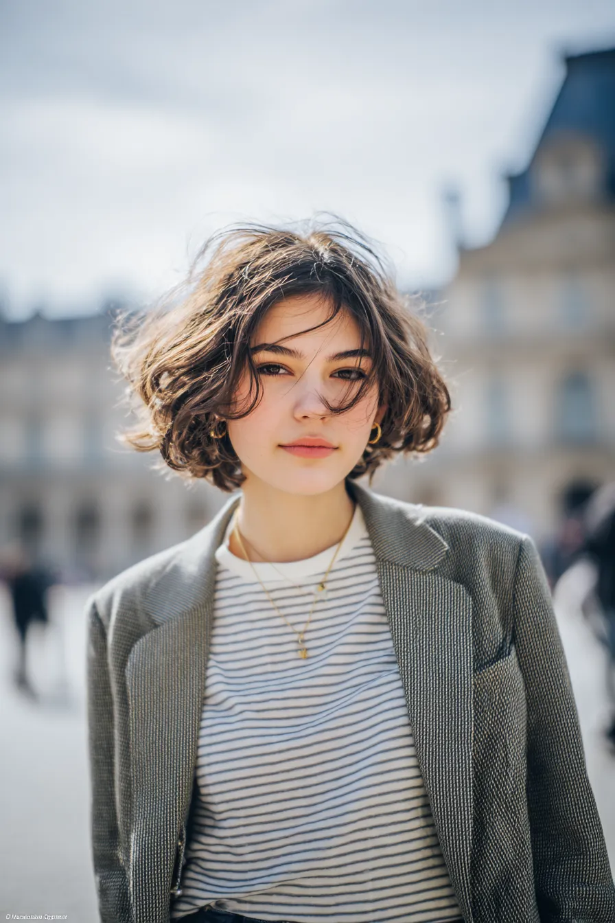 Textured Feather Crop