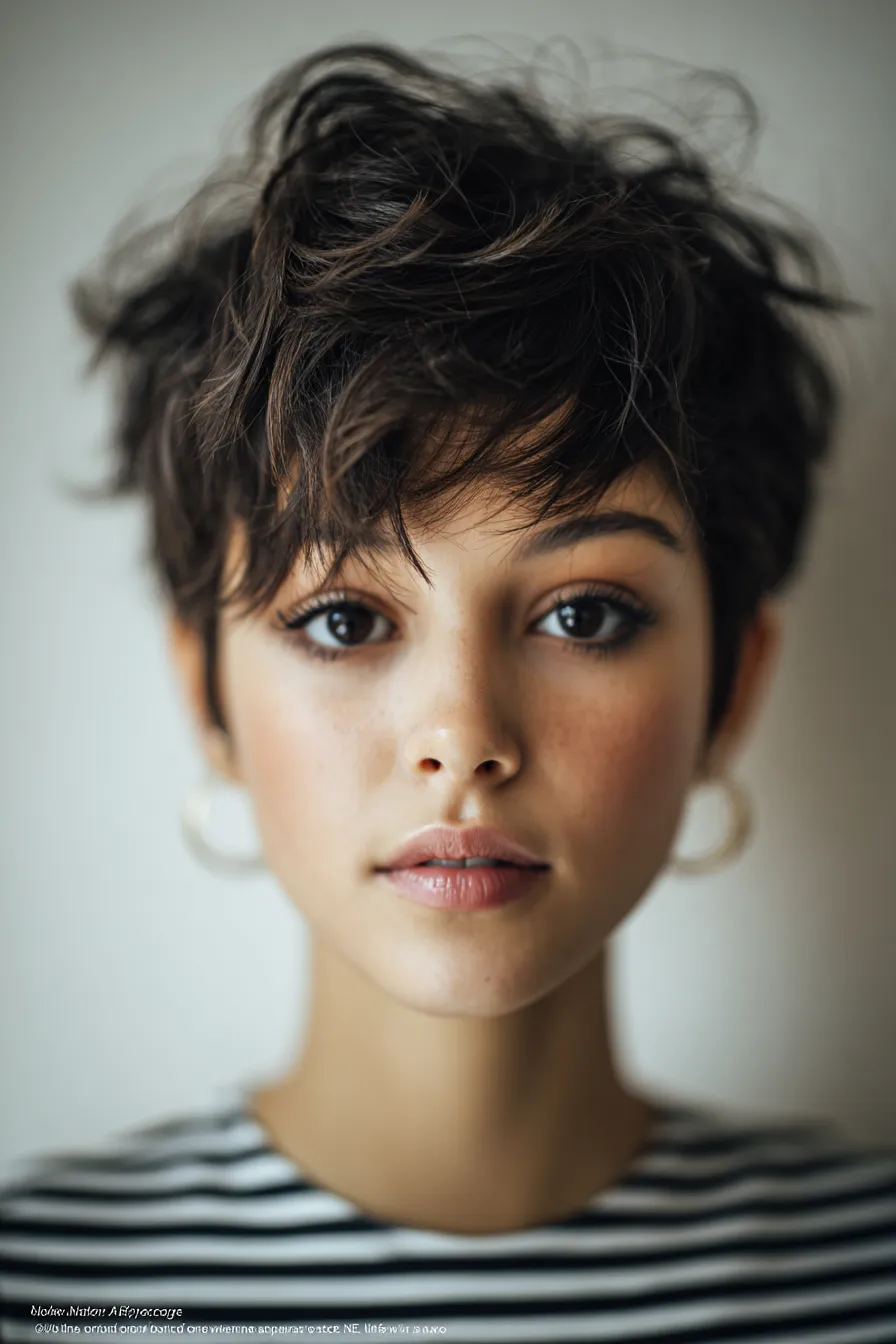 Tousled Fringe Pixie
