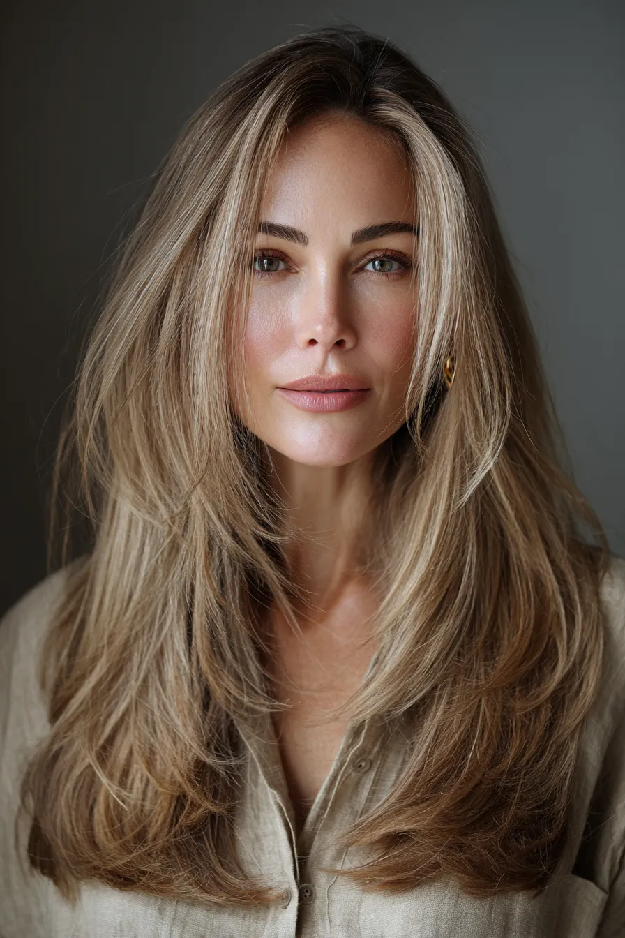 Feathered Layers with Dimensional Blonde