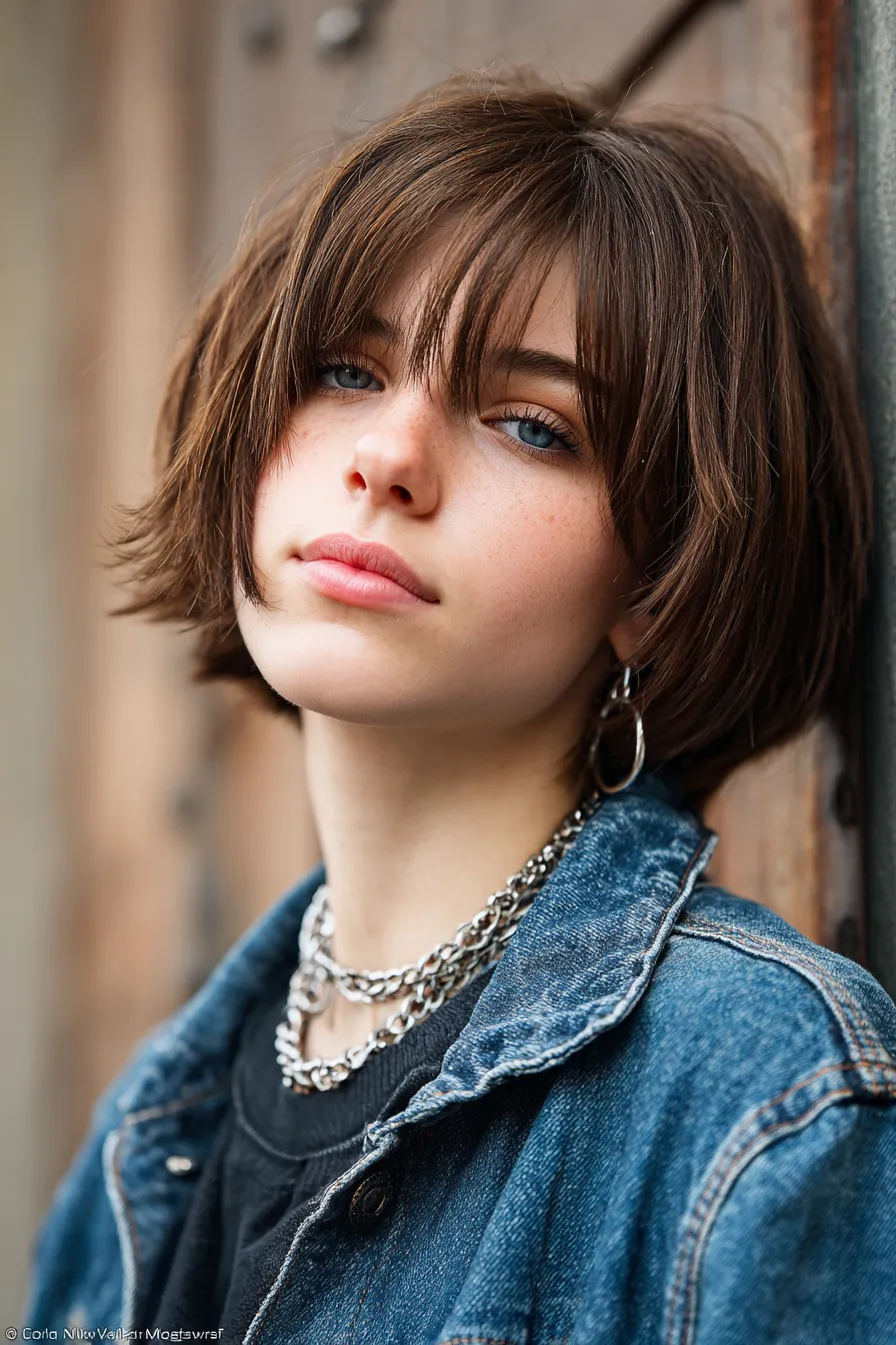 Tousled Fringe Bob