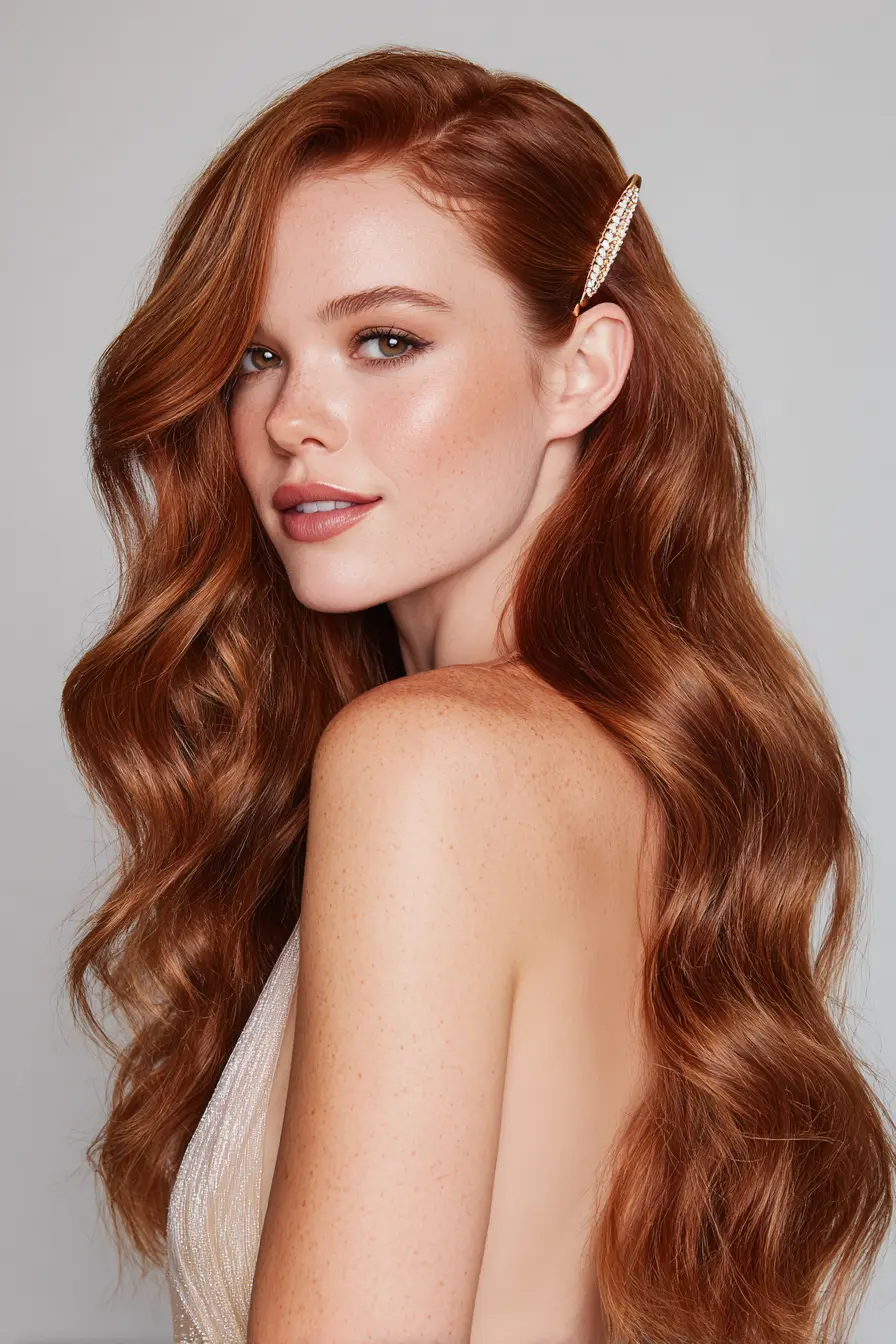 Side-Swept Glam Waves