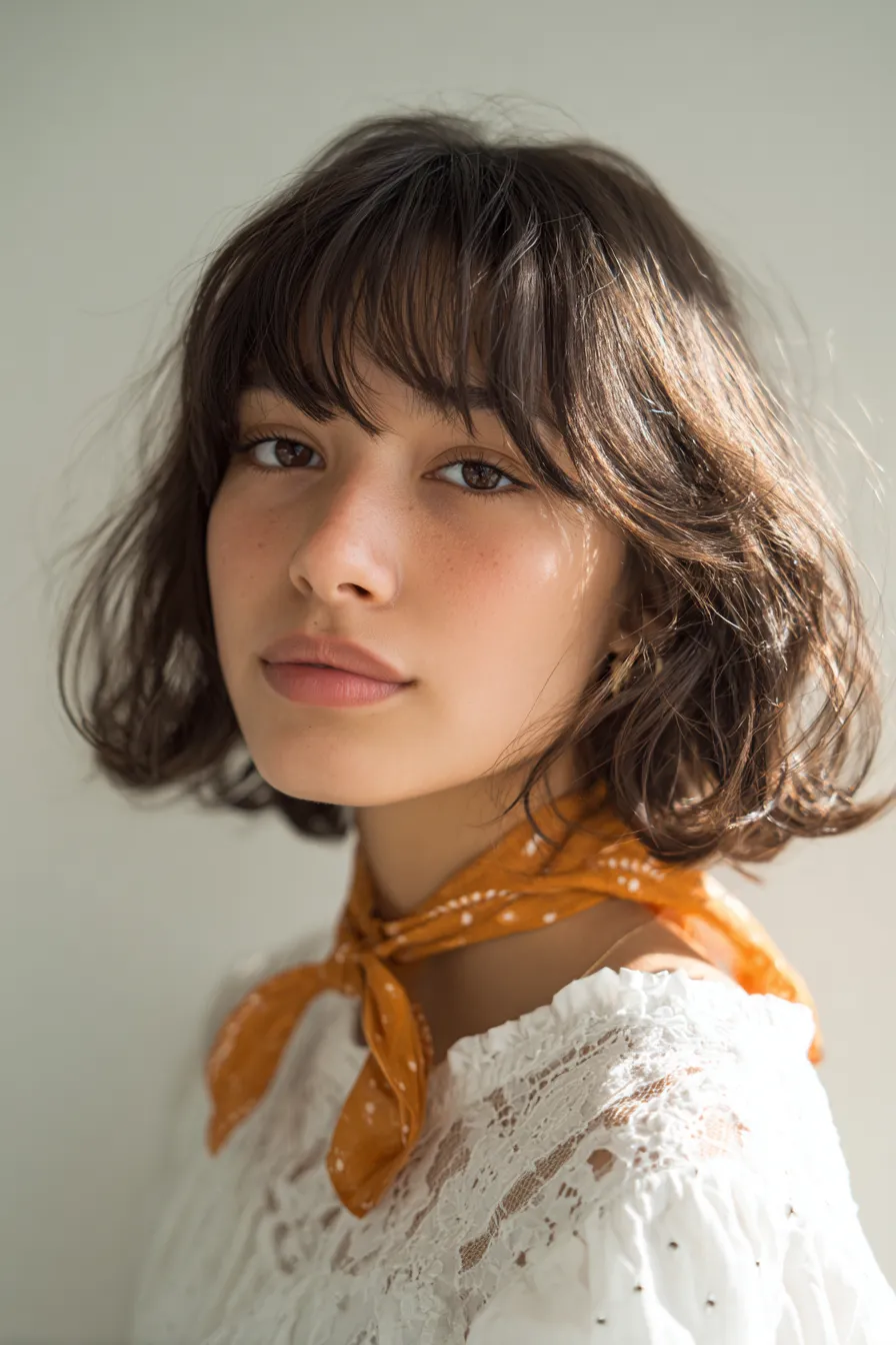 Textured Rounded Bob