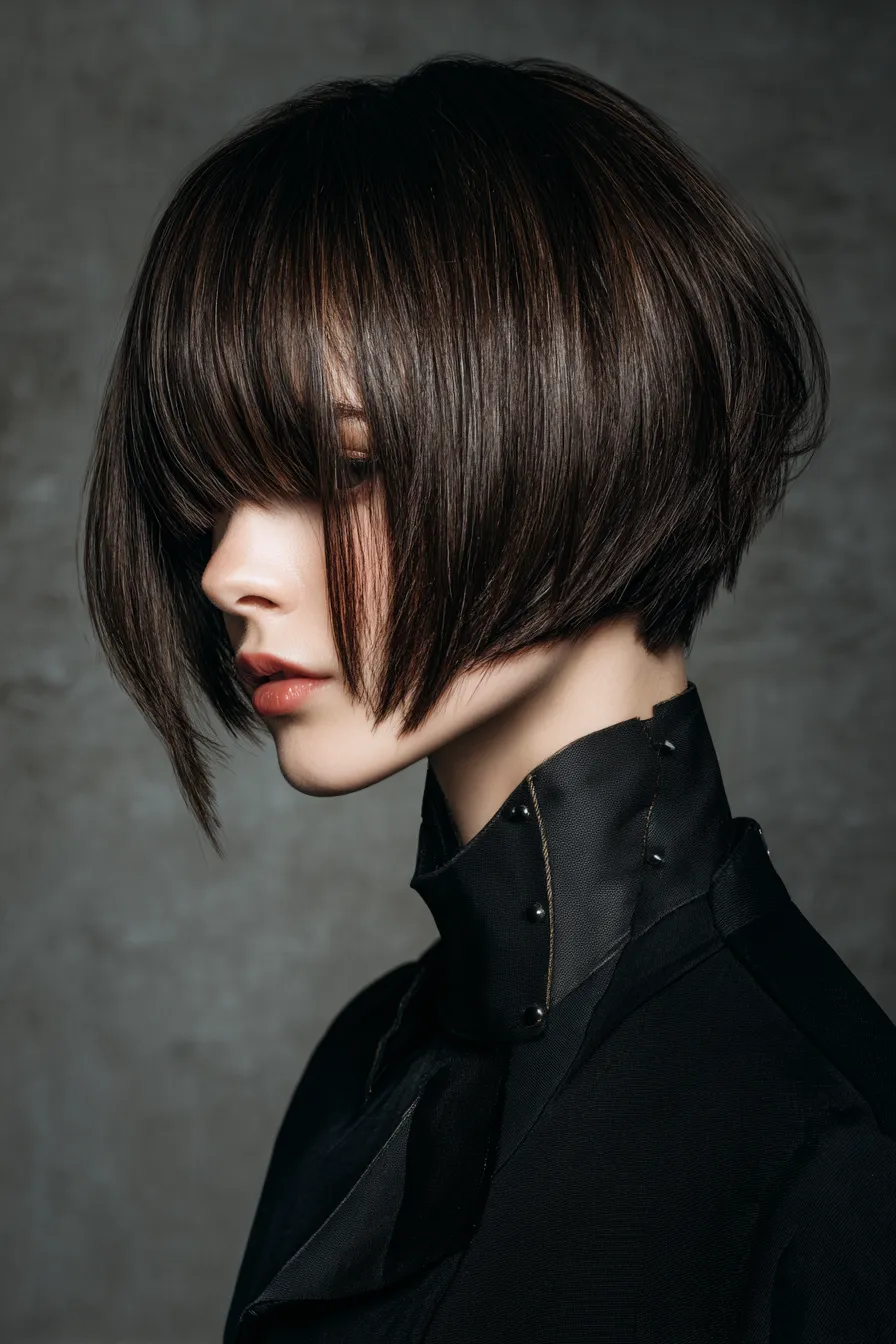 Asymmetrical Sculpted Bob