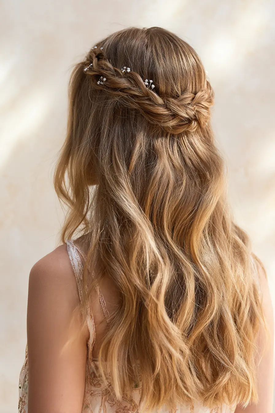 Half-Up Twisted Crown Waves