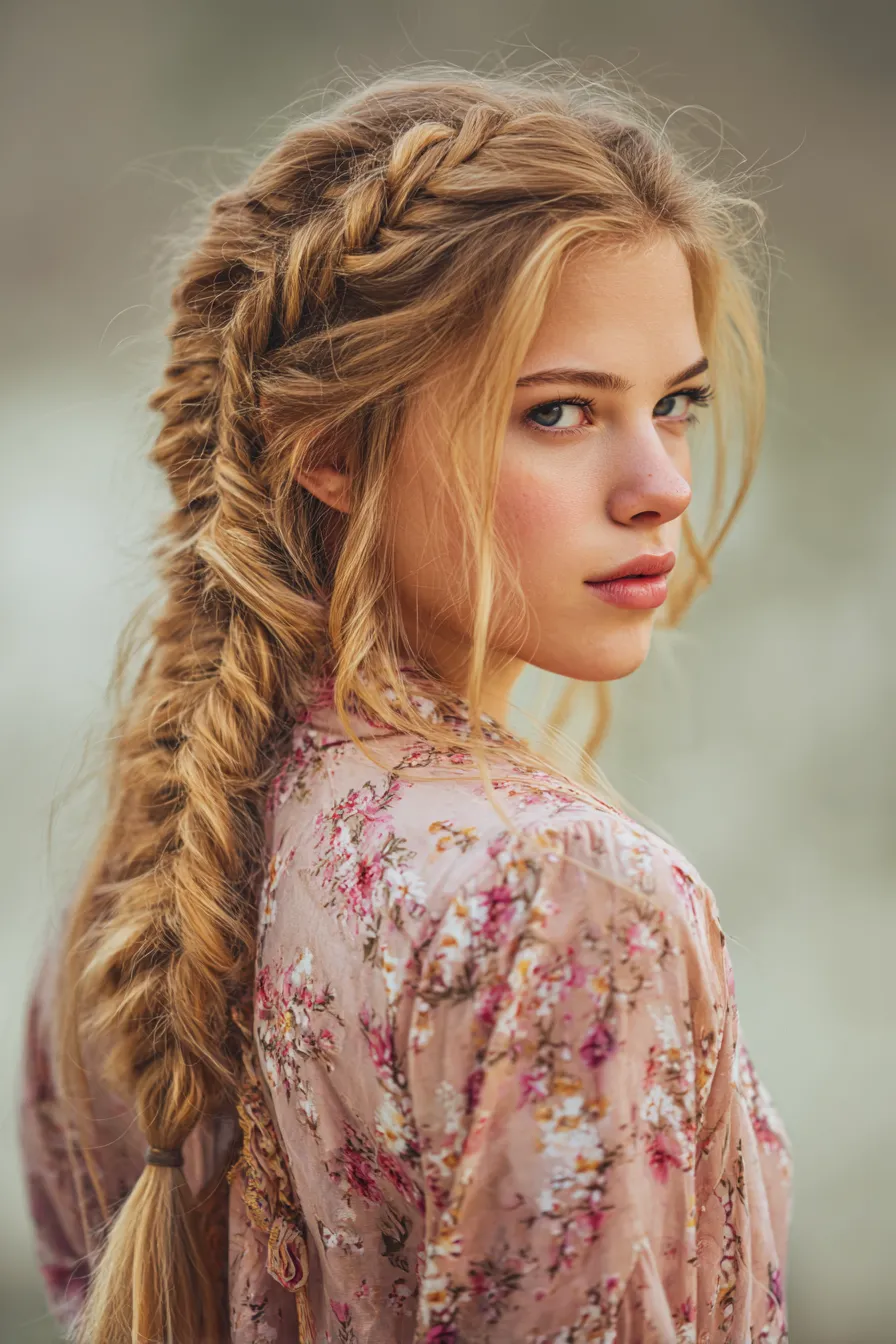 Romantic Pull-Apart Fishtail Braid