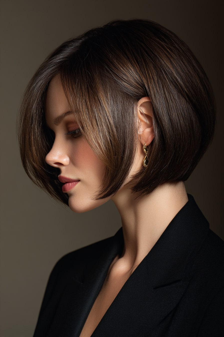 9. Soft Graduated Bob “Whisper Arc”