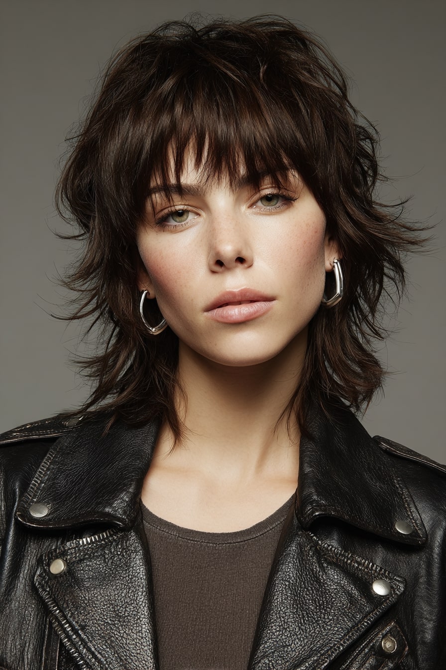 2. City Edge Medium Textured Shag with Choppy Layers