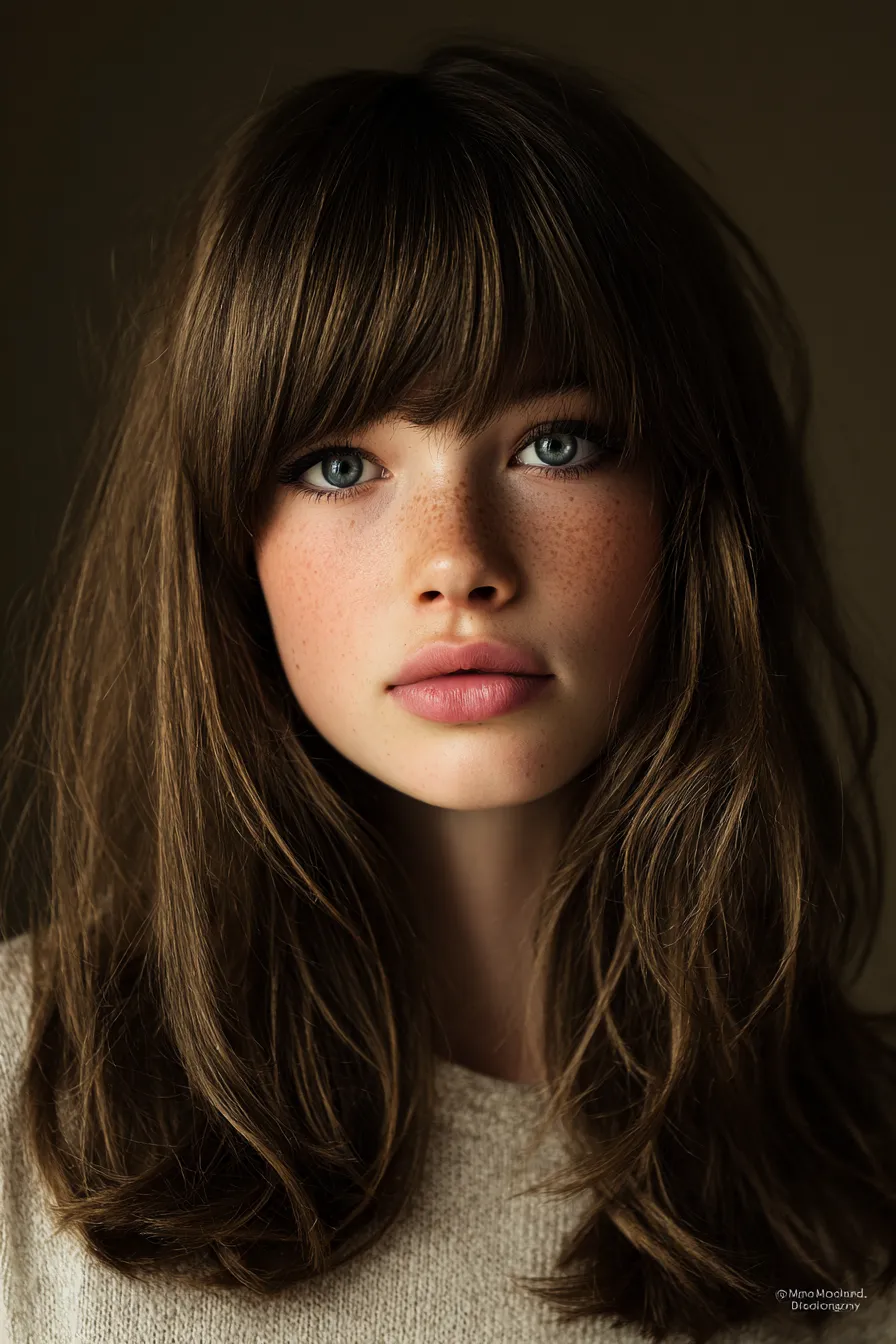 Soft Feathered Shag with Full Fringe