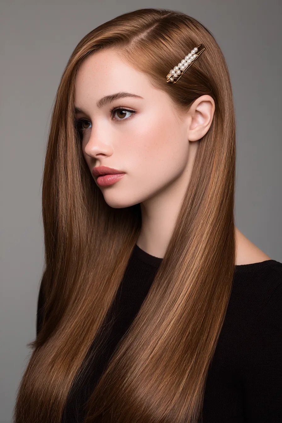 Polished Side-Part V-Cut