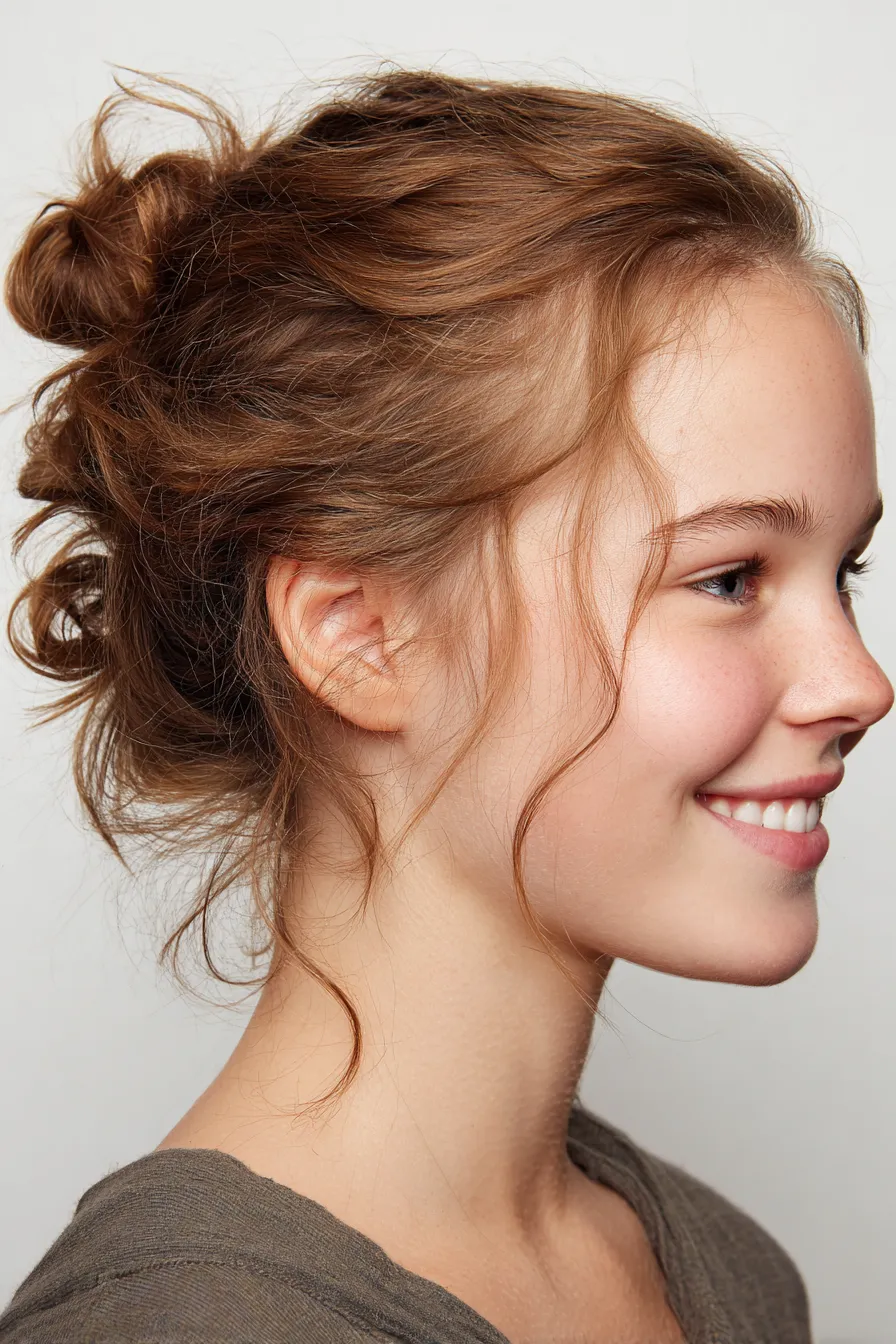 Loose Textured Mini Bun