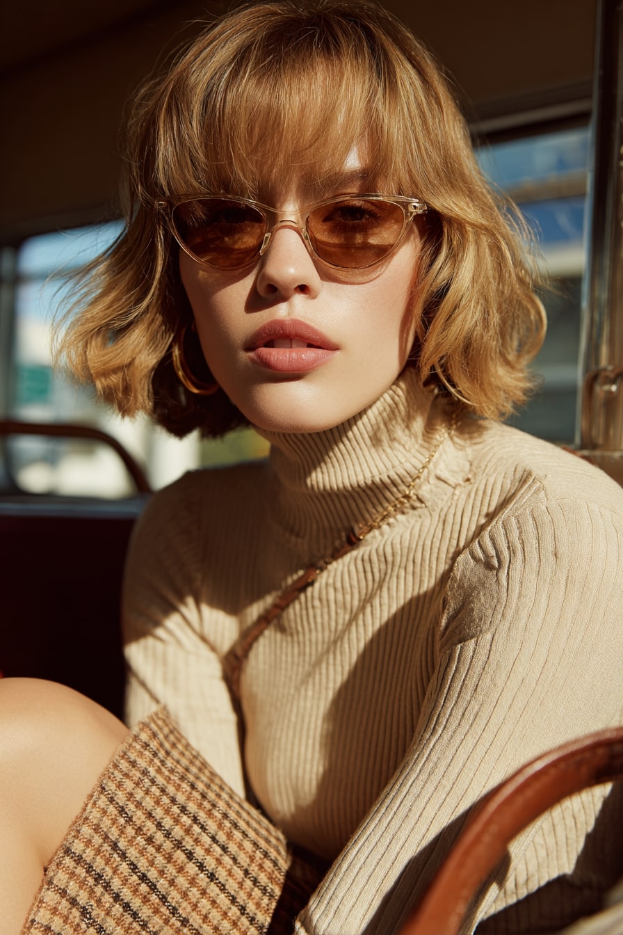 6. Polished Curved Bob Classic Luxe