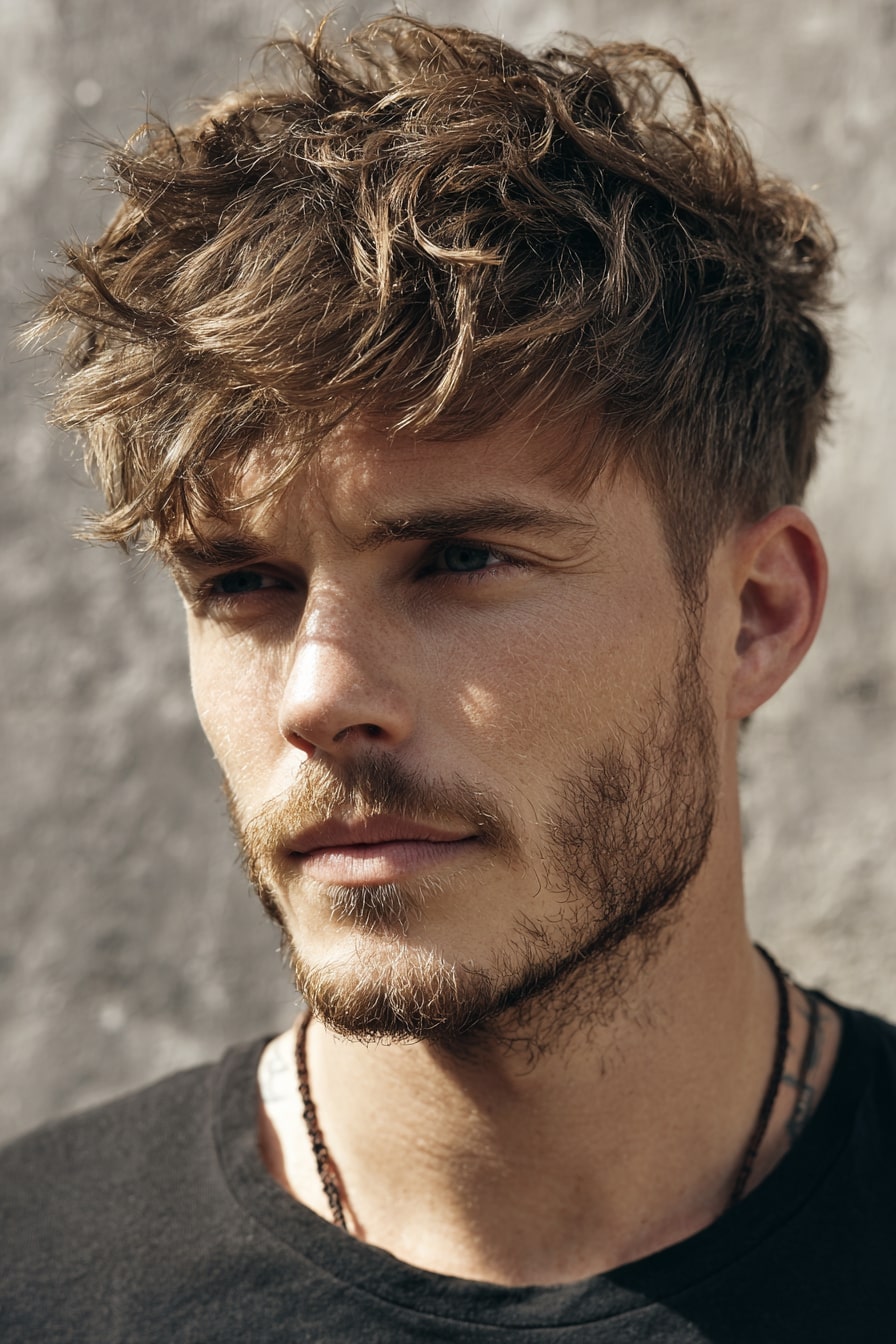 10. The Tousled Fringe Cut (Men’s)