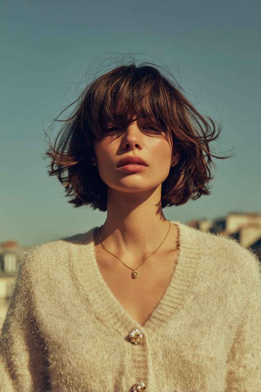 9. Parisian Whisper Soft Shag with Wispy Fringe
