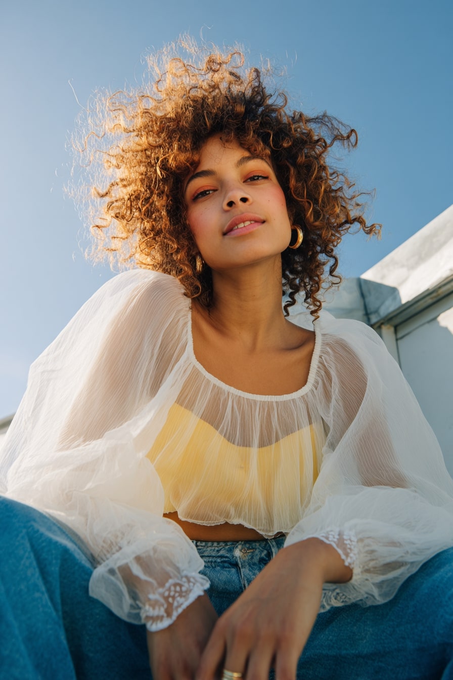 10: “Layered Air” Fluffy Crown Pixie