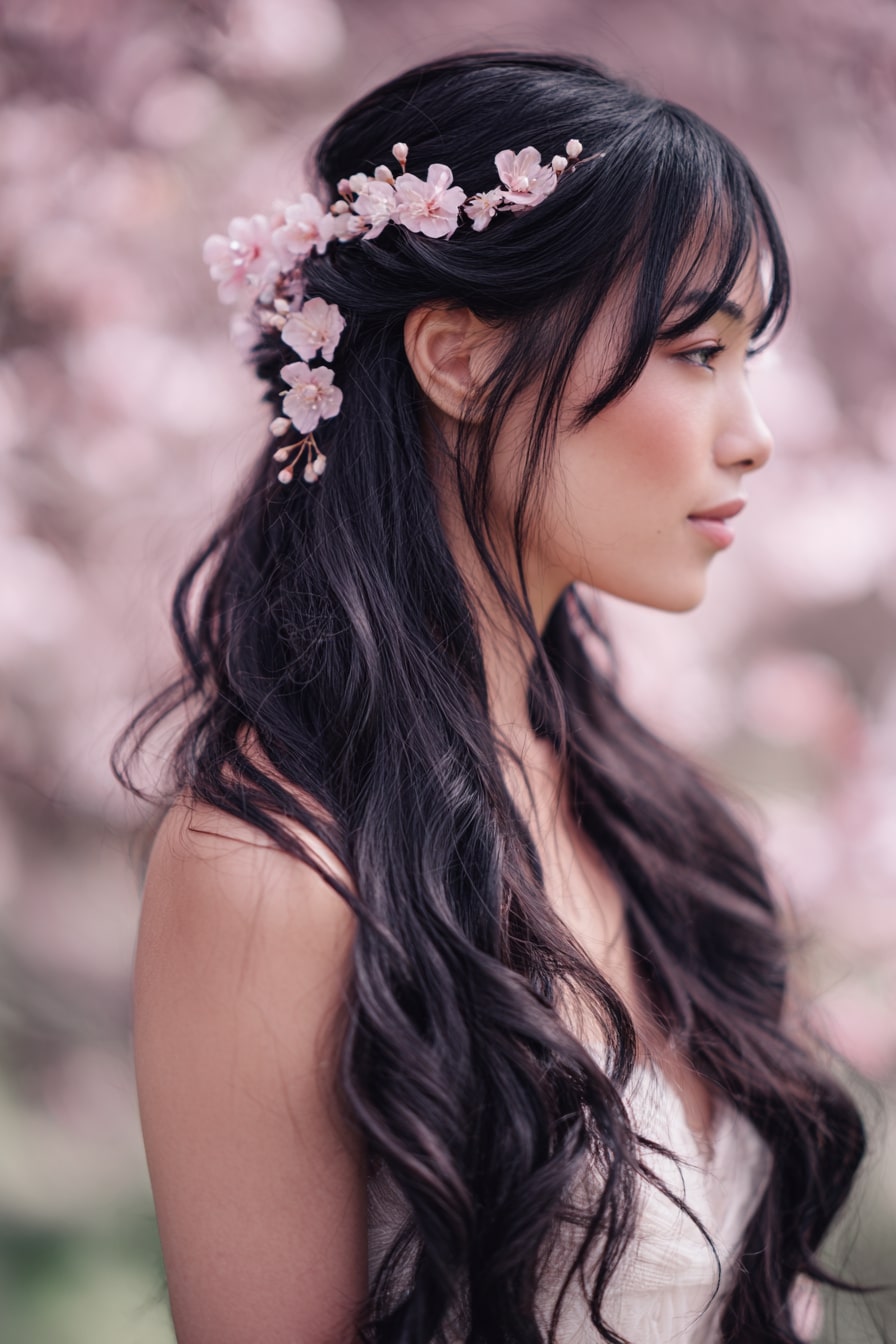 11. Sakura Serenity – Japanese-Inspired Floral Flow
