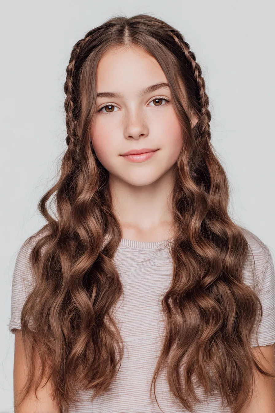 Boho Braids + Loose Waves