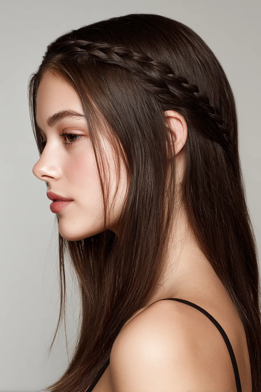 Half-Up Braided Halo