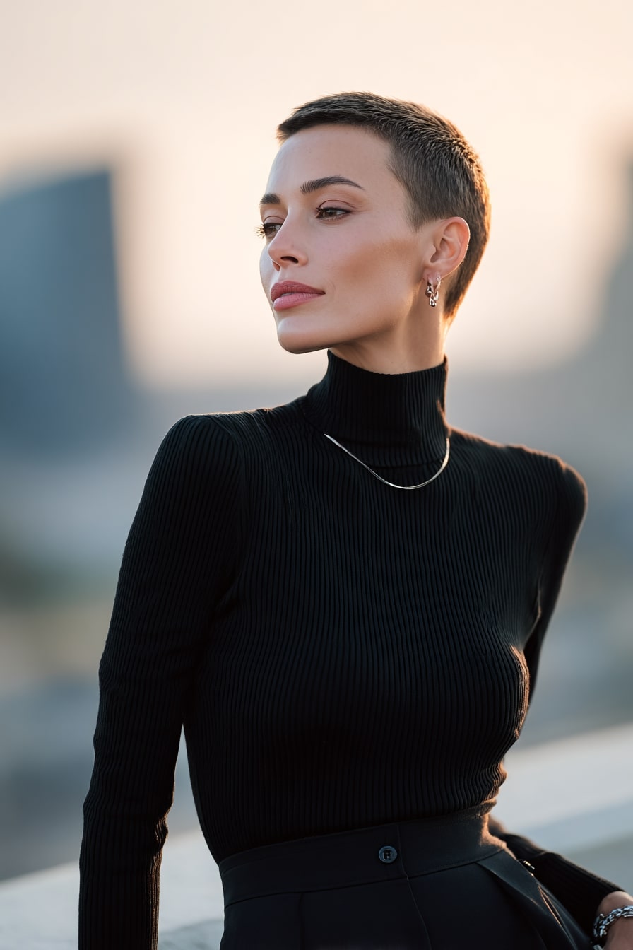 The Buzzed Sophisticate – Bold Elegance in Monochrome